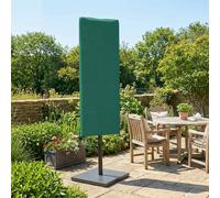 Outsunny Garden Parasol Cover, Outdoor Patio Umbrella Protector Weatherproof Garden Patio with Rod, Zipper for 2-4m Parasol, Φ60 x 160cm, Dark Green