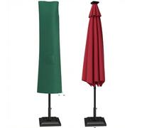 Outsunny Garden Parasol Cover, Outdoor Cantilever Banana Umbrella Protector, Green