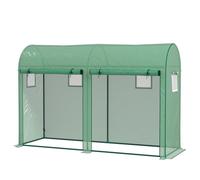 Outsunny Garden Plant Tomato Growth Greenhouse W/ 2 Doors 4 Windows 3 X 1 X 2M Green