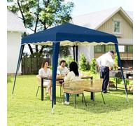 Outsunny Garden Pop Up Gazebo Tent Party Water-Resistant 2.5 X 2.5M Blue