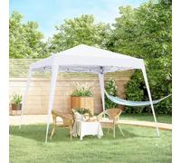 Outsunny Garden Pop Up Gazebo Tent Party Water-Resistant 2.5 X 2.5M In White White