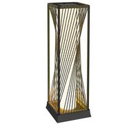 Outsunny Garden Rattan Lamp, 77 cm Tall Solar Rattan Floor Lamp, Solar Garden Light with Auto On/Off LED Lights, IP44 Waterproof for Outdoor, Porch, Pathway, Deck, Grey