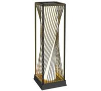 Outsunny Garden Rattan Lamp, 77 cm Tall Solar Rattan Floor Lamp, Solar Garden Light with Auto On/Off LED Lights, IP44 Waterproof for Outdoor, Porch, Pathway, Deck, Grey