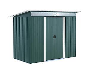 OutSunny Garden Shed 1.33 x 2.6 x 2 m Green