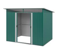 Outsunny Garden Shed Outdoor Storage Tool Organizer w/ Double Sliding Door