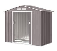 Outsunny Garden Shed Storage Unit W/locking Door Floor Foundation Vent In Grey Grey