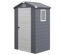 Outsunny 4 X 6Ft Garden Shed Storage W/ Foundation Kit, Vents, Grey