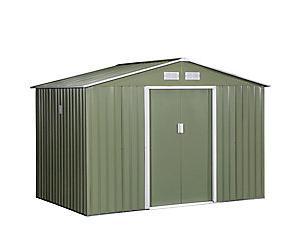 OutSunny Garden Storage Shed 2.77 x 1.91 x 0.96 m Light Green