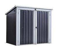 OutSunny Garden Storage Shed Steel Grey