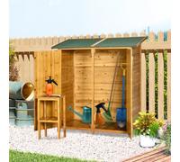 Outsunny Wooden Cold Framed Greenhouse - Brown