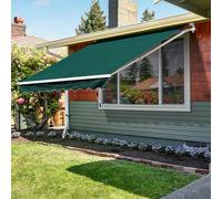 Outsunny Garden Sun Shade Canopy Patio Awning Retractable Shelter Outdoor 5 Size - 350cm x 250cm x 160cm