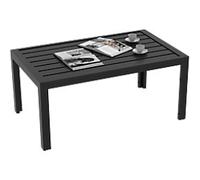 OutSunny Garden Table Rectangular 84G-291V00BK Galvanised Steel 1,015 x 610 x 460 mm