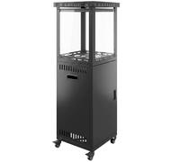 Outsunny Gas Patio Heater, 13 kW Portable Propane Outdoor Heater, Black