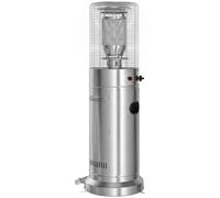 Outsunny Gas Patio Heater, 13 kW Stainless Steel Portable Propane Outdoor Heater with Pulse Ignition, Tip-over Protection, Silver