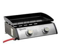 Outsunny Portable Gas Plancha Bbq Grill With Stainless Steel Burner In Silver Silver
