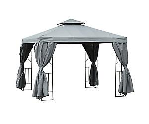 OutSunny Gazebo 2.95 x 2.95 x 2.7 m Dark Grey
