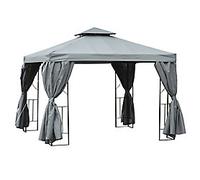OutSunny Gazebo 29.5 x 2.95 x 2.65 m Dark Grey
