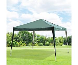 OutSunny Gazebo 3 x 3 x 1.85 m Green, White