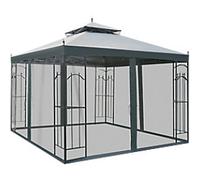 OutSunny Gazebo 3 x 3 x 2.75 m Metal, polyester Grey