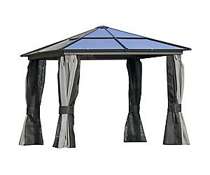 OutSunny Gazebo 30 x 3 x 2.65 m Grey