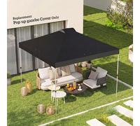 Outsunny gazebo roof replacement UV50+ Waterproof 3x3(m) Black