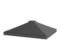 Outsunny Gazebo Roof Replacement Uv50+ Waterproof 3X3(M) Dark Grey Dark Grey