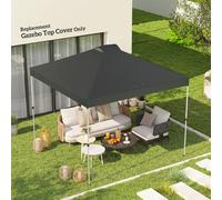 Outsunny Gazebo Roof Replacement Uv50+ Waterproof 3X3(M) Dark Grey