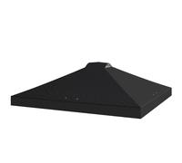 Outsunny 3 x 6m Pop Up Gazebo with Sides, Peak Top Garden Party Tent Marquee, Black