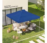 Outsunny Gazebo Roof Replacement UV50+ Waterproof for 3 x 3 m Frame - Blue - 300 x 300 x 25 cm - Replacement Canopy Top