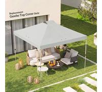 Outsunny Gazebo Roof Replacement UV50+ Waterproof for 3 x 3 m Frame - White - 300 x 300 cm - Replacement Canopy Top