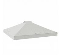 OUTSUNNY Gazebo Roof Replacement UV50+ Waterproof for 3 x 3 m Frame in White | Size: 3000mm x 3000mm Outsunny White 3000mm x 3000mm