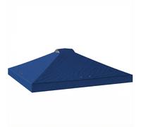 Outsunny Gazebo Roof Replacement UV50+ Waterproof Pop Up Canopy Cover with 8 Drainage Holes 3 x 3 m Blue