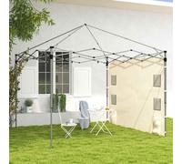 OUTSUNNY Side Panel for 3x3 m Pop Up Gazebos, 1 Pack Sidewall Only in Beige Outsunny Beige