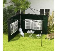 Outsunny Gazebo Side Panels For 3X3(M) Or 3X6M Gazebo Canopy, 2 Pack, Green