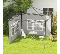Outsunny Gazebo Side Panels for 3x3(m) or 3x6m Gazebo Canopy, 2 Pack, White