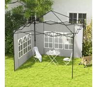 OUTSUNNY Gazebo Side Panels for 3x3(m) or 3x6m Gazebo Canopy, 2 Pack in White Outsunny White
