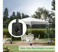 Outsunny Gazebo Weights Set of 4 for Pop up Canopy, 48KG - Black