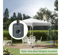 Outsunny Gazebo Weights Set of 4 for Pop up Canopy, 48KG - Light Grey
