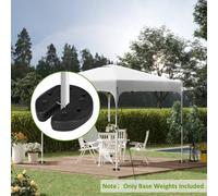 Outsunny Gazebo Weights Set Of 4 With Reinforce Pins, Total 12Kg