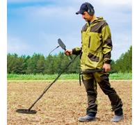 OUTSUNNY Gold Metal Detector with DSP Chip & 5 Professional Modes in Dark Grey Outsunny Dark Grey