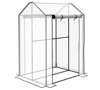 Outsunny Green House, Mini Greenhouse with 2 Roll-up Doors, Vent Holes and Reinforced Cover, 100 x 80 x 150cm