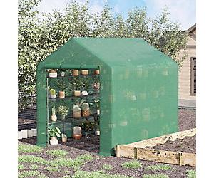 OutSunny Greenhouse Green 244 x 180 x 210 cm