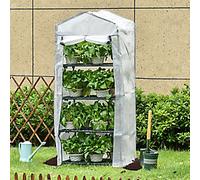 OutSunny Greenhouse Mini Portable White