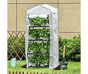 OutSunny Greenhouse Mini Portable White