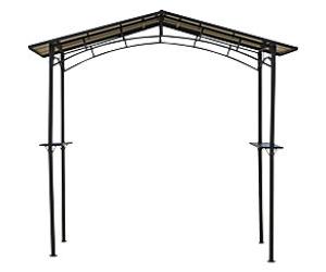 OutSunny Grill Gazebo 2.46 x 1.49 x 2.3 m Aluminium, Steel, PC Black