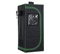 Outsunny Grow Tent Hydroponic Adjustable Vents Floor Tray 60 x 60 x 140 cm
