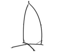 Outsunny Hammock Chair Stand Frame with Chain for Egg Chair Black