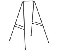 Outsunny Hammock Chair Stand, Hanging Heavy Duty Metal Frame Hammock Stand for Hanging Hammock Air Porch Swing Chair, Egg Cahir, Indoor & Outdoor Use, 143L x 124W x 180H cm, Black