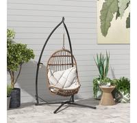 OUTSUNNY Hammock Chair Stand, Steel Frame Hammock Stand Only, Black Outsunny Black
