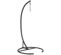 Outsunny Hammock Chair Stand W/ Round Base, C Swing Stand Only, Black Black